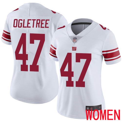Women New York Giants #47 Alec Ogletree White Vapor Untouchable Limited Player Football NFL Jersey->women nfl jersey->Women Jersey
